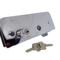BELGA METAL - 6810 520AT CROMADO - FECHADURA PARA PORTA PIVOTANTE COM MAÇANETA