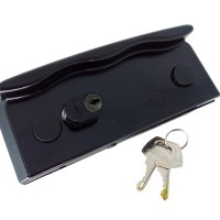 AL - TRA1510 PRETO - FECHADURA BICO DE PAPAGAIO COM RECORTE PARA PORTA DE CORRER - LINHA TRADICIONAL