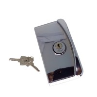 AL - CH3530 CROMADO - FECHADURA PARA PORTA DE CORRER COM FURO