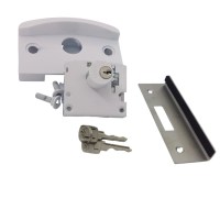 PADO - 56121788 BRANCO - FECHADURA ZM BLINDEX VIDRO/ALVENARIA P-P PV08