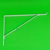 RAYCO - 14636 25CM - CANTONEIRA MÃO FRANCESA BRANCA P/VIDRO 25CM X 16,5CM X14MM